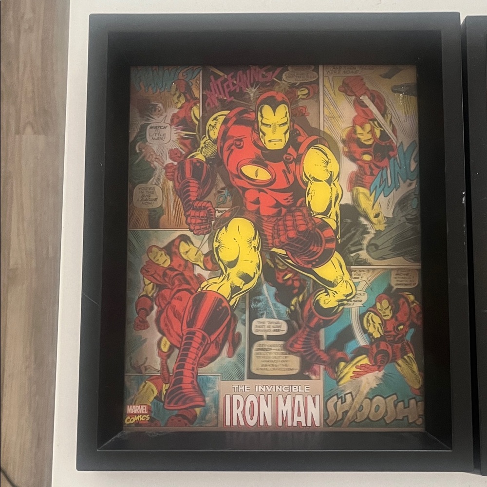 Marvel Iron Man Comic Art 3D Vinyl in Red and Yellow